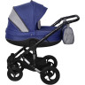 Коляска детская одноместная 2 в 1 SIGER Alba, т.синий/серебряный KLS0024